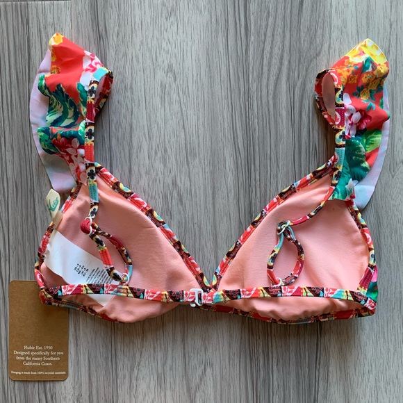NWT Hobie Petal Pusher Triangle Bra Bikini Top - Picture 2 of 5